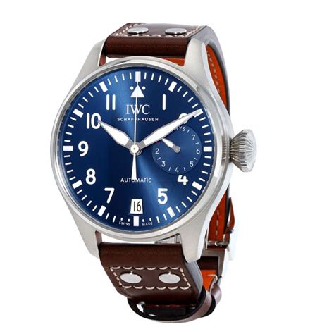 Men's Big Pilot Le Petit Prince Calfskin Leather Blue Dial Watch.